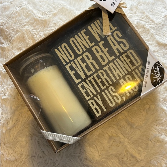 NEW Friends Box Sign & Candle Set - Picture 4 of 5